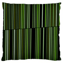 Shades Of Green Stripes Striped Pattern Standard Flano Cushion Case (one Side) by yoursparklingshop