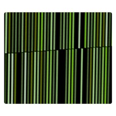 Shades Of Green Stripes Striped Pattern Double Sided Flano Blanket (small)  by yoursparklingshop