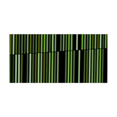 Shades Of Green Stripes Striped Pattern Yoga Headband by yoursparklingshop