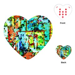 Birds   Caged And Free Playing Cards (heart)  by bestdesignintheworld