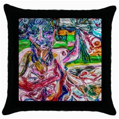 Budha Denied The Shine Of The World Throw Pillow Case (black) by bestdesignintheworld