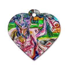 Budha Denied The Shine Of The World Dog Tag Heart (two Sides) by bestdesignintheworld