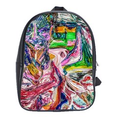 Budha Denied The Shine Of The World School Bag (large) by bestdesignintheworld