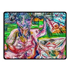 Budha Denied The Shine Of The World Double Sided Fleece Blanket (small)  by bestdesignintheworld