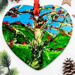 Coral Tree 2 Ornament (heart) by bestdesignintheworld