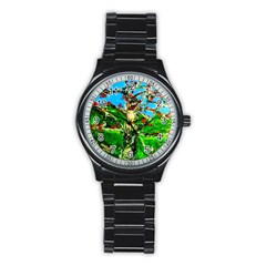 Coral Tree 2 Stainless Steel Round Watch by bestdesignintheworld