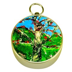 Coral Tree 2 Gold Compasses by bestdesignintheworld