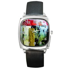 Hidden Stringsof Purity 7 Square Metal Watch by bestdesignintheworld