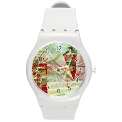 Hidden Strings Of Purity 1 Round Plastic Sport Watch (m) by bestdesignintheworld