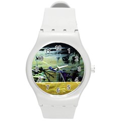 Hidden Strings Of Purity 9 Round Plastic Sport Watch (m) by bestdesignintheworld