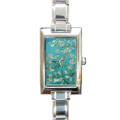 Almond Blossom  Rectangle Italian Charm Watch by Valentinaart