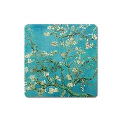 Almond Blossom  Square Magnet by Valentinaart