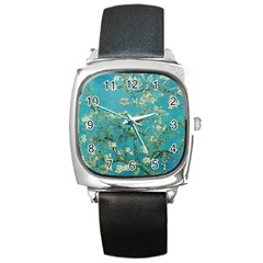 Almond Blossom  Square Metal Watch by Valentinaart