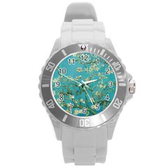 Almond Blossom  Round Plastic Sport Watch (l) by Valentinaart