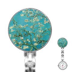 Almond Blossom  Stainless Steel Nurses Watch by Valentinaart