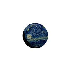 The Starry Night  1  Mini Buttons by Valentinaart