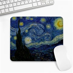 The Starry Night  Large Mousepads by Valentinaart