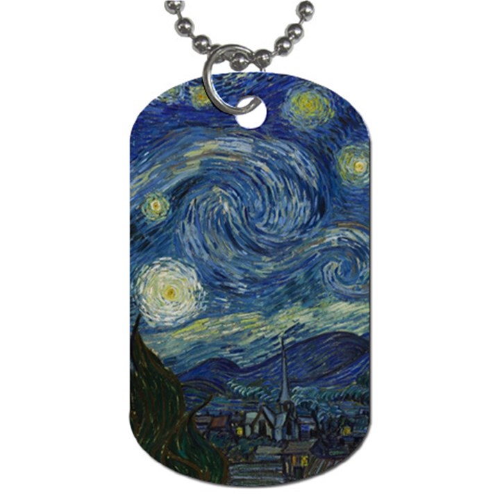 The Starry Night  Dog Tag (Two Sides)