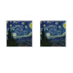 The Starry Night  Cufflinks (square) by Valentinaart