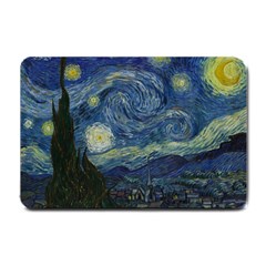 The Starry Night  Small Doormat  by Valentinaart