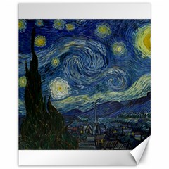 The Starry Night  Canvas 11  X 14   by Valentinaart