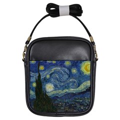 The Starry Night  Girls Sling Bags by Valentinaart