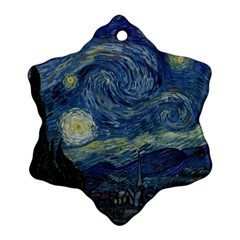 The Starry Night  Ornament (snowflake) by Valentinaart