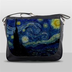 The Starry Night  Messenger Bags by Valentinaart