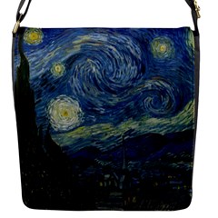 The Starry Night  Flap Messenger Bag (s) by Valentinaart