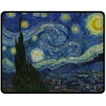 The Starry Night  Double Sided Fleece Blanket (Medium)  58.8 x47.4  Blanket Front