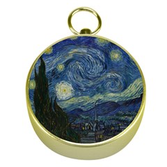 The Starry Night  Gold Compasses by Valentinaart