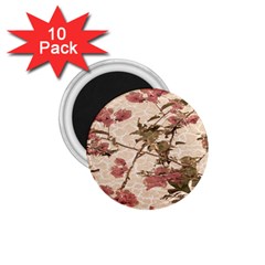 Textured Vintage Floral Design 1 75  Magnets (10 Pack)  by dflcprints