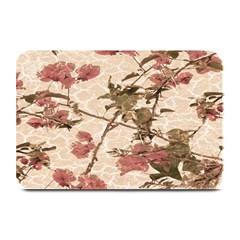 Textured Vintage Floral Design Plate Mats by dflcprints