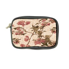 Textured Vintage Floral Design Coin Purse by dflcprints