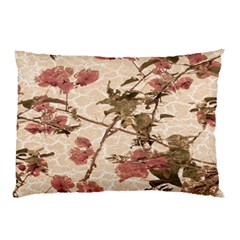 Textured Vintage Floral Design Pillow Case (two Sides) by dflcprints