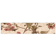 Textured Vintage Floral Design Small Flano Scarf by dflcprints