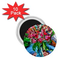 Paint, Flowers And Book 1 75  Magnets (10 Pack)  by bestdesignintheworld