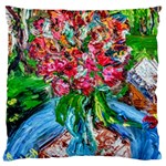 Paint, Flowers And Book Standard Flano Cushion Case (Two Sides) Back