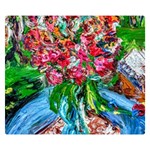 Paint, Flowers And Book Double Sided Flano Blanket (Small)  50 x40  Blanket Front