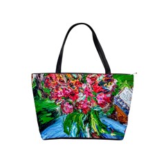 Paint, Flowers And Book Shoulder Handbags by bestdesignintheworld