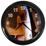 Colors And Fabrics 28 Wall Clocks (Black) Front