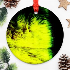 Colors And Fabrics 23 Ornament (round) by bestdesignintheworld