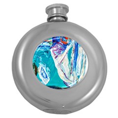 Marine On Balboa Island Round Hip Flask (5 Oz) by bestdesignintheworld