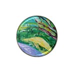 Yellow Boat And Coral Tree Hat Clip Ball Marker Front