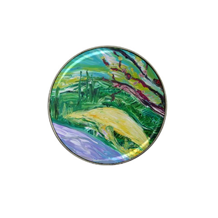 Yellow Boat And Coral Tree Hat Clip Ball Marker