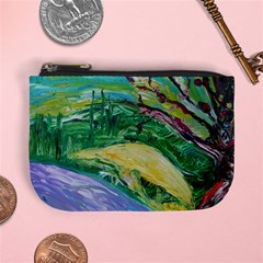 Yellow Boat And Coral Tree Mini Coin Purses by bestdesignintheworld