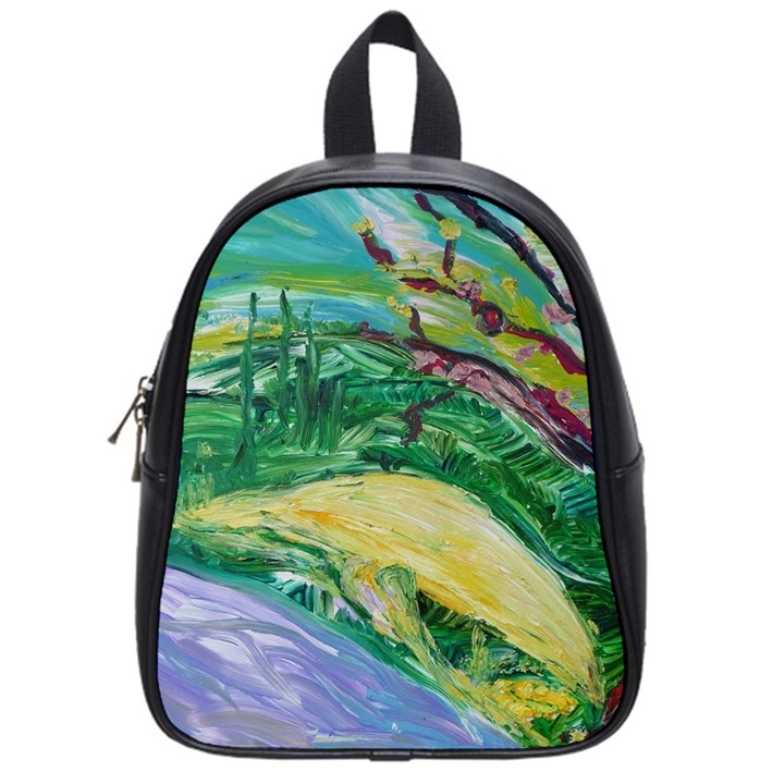 Yellow Boat And Coral Tree School Bag (Small)