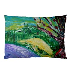 Yellow Boat And Coral Tree Pillow Case (two Sides) by bestdesignintheworld