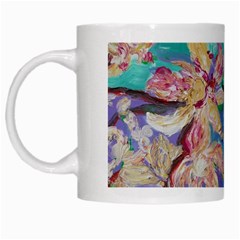 Magnolia By The River Bank White Mugs by bestdesignintheworld