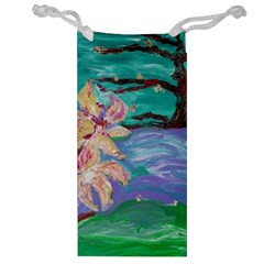 Magnolia By The River Bank Jewelry Bag by bestdesignintheworld